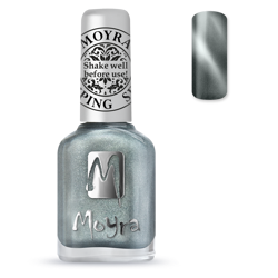 Magnetic Silver Stamping neglelak, Moyra